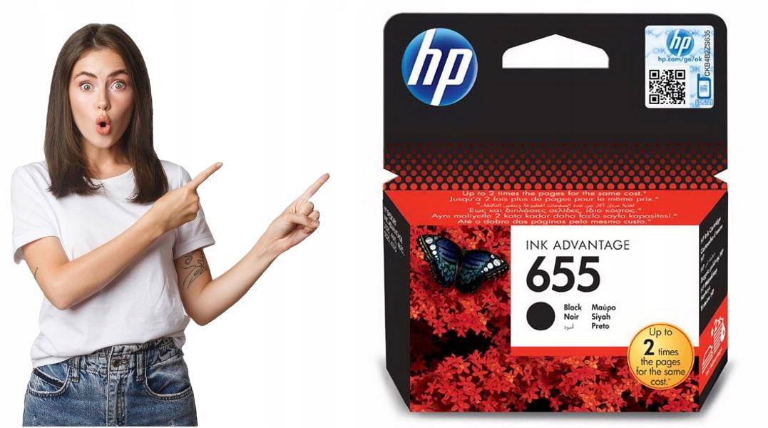 Tusz czarny, Hp 655