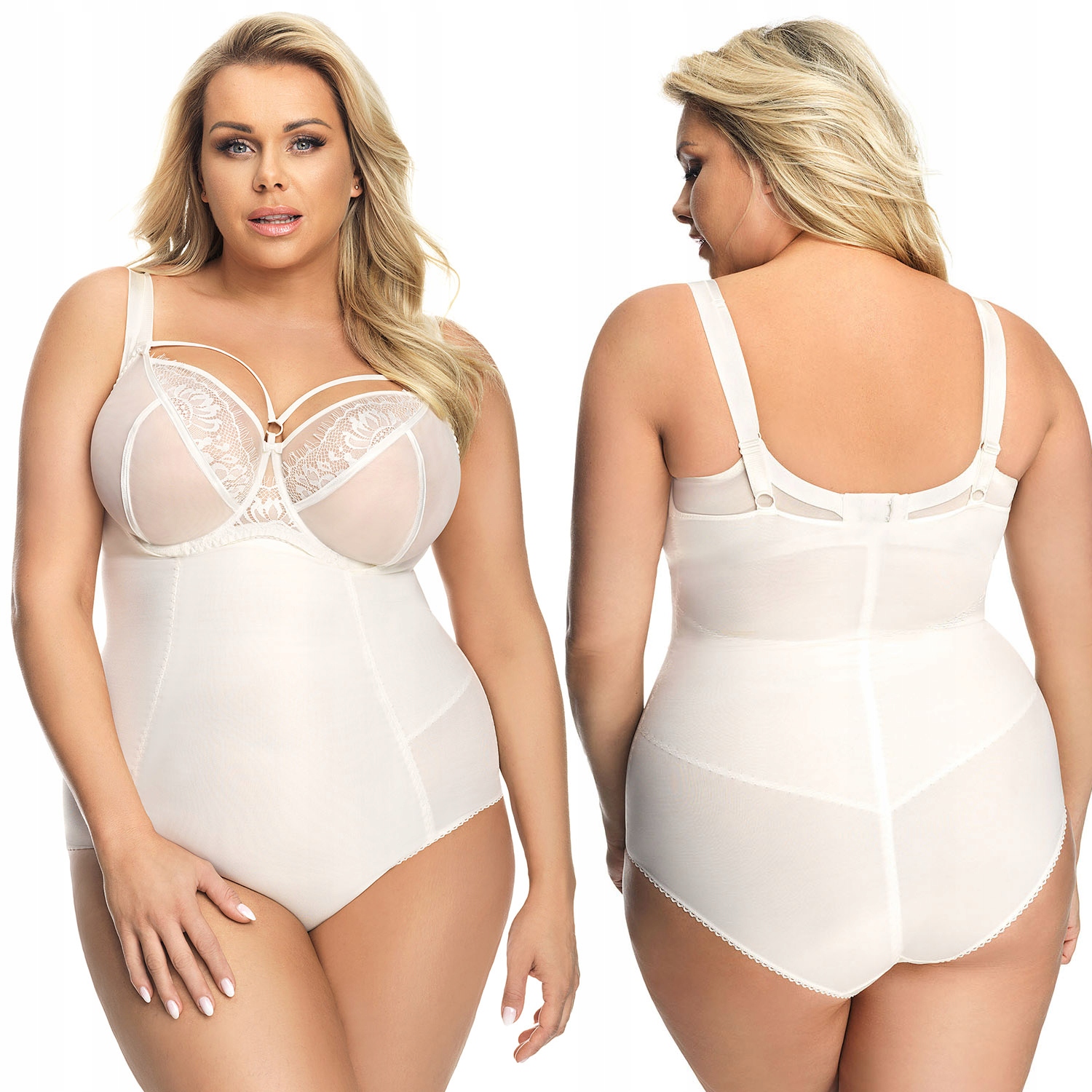 Gorsenia K148 Sanremo ivory Body zeštíhlující L