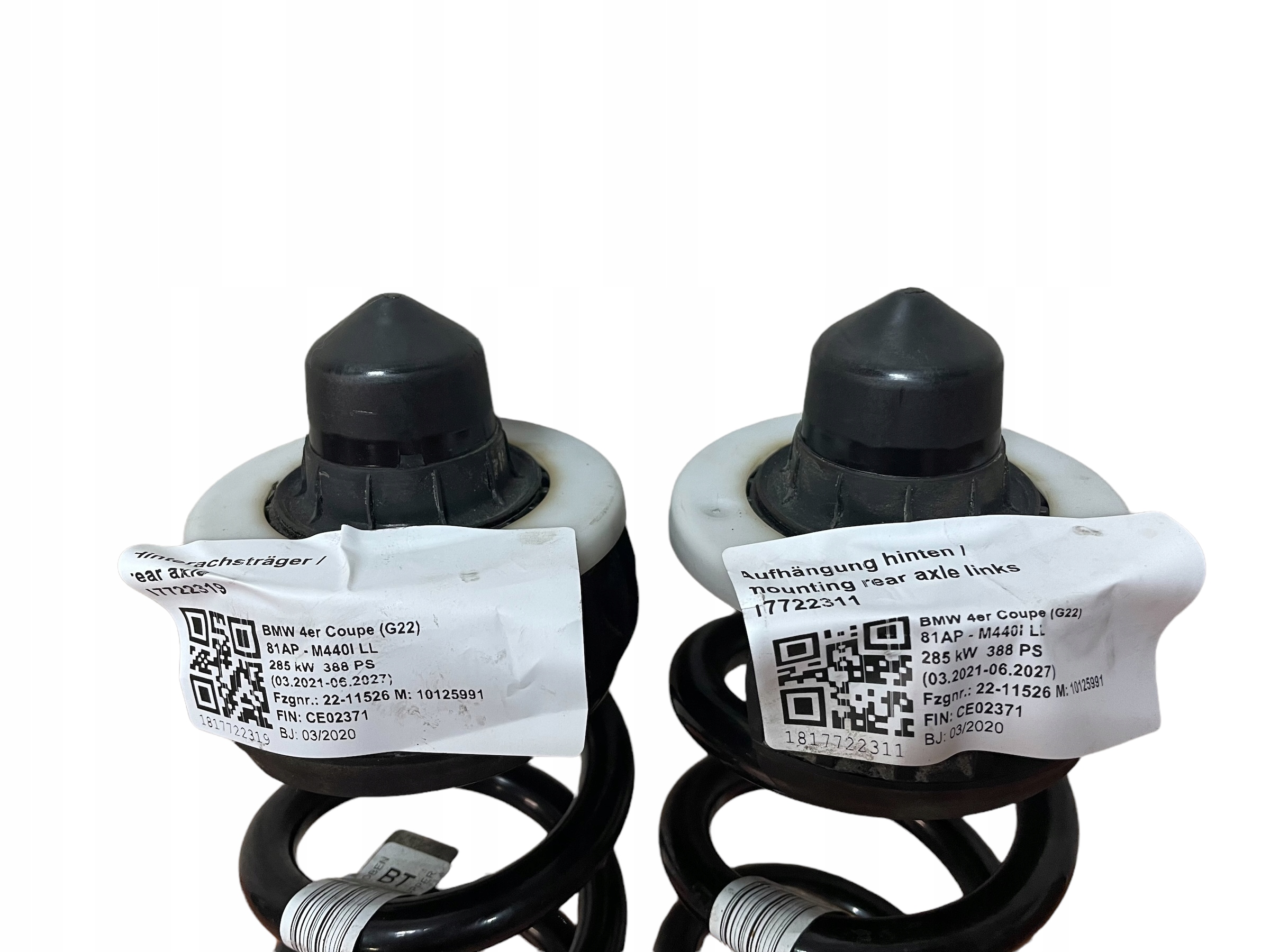 springs springing rear part L/P BMW 4 G22 440i