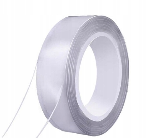 Taśma Nano 3m x 30mm dwustronna wielokrotnego użytku, mocna, przezroczysta