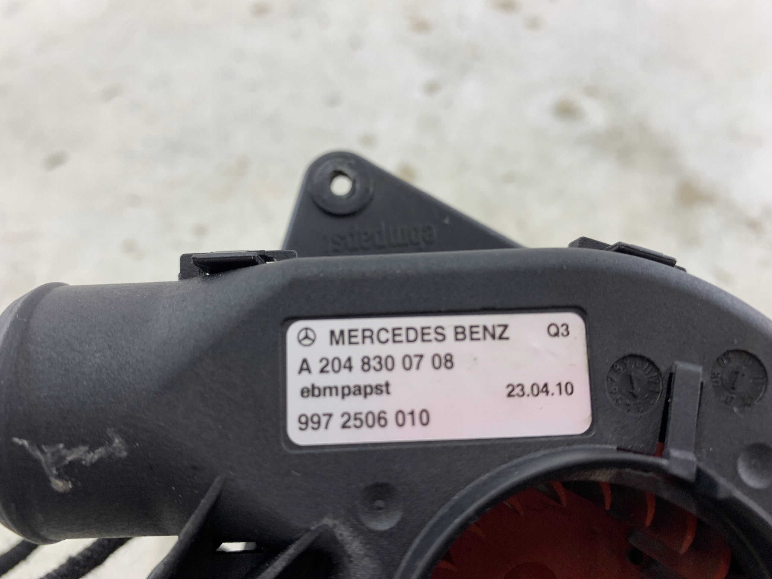 MERCEDES W212 fan heating KOMPUTEROW KOMPUTERA A2048300708