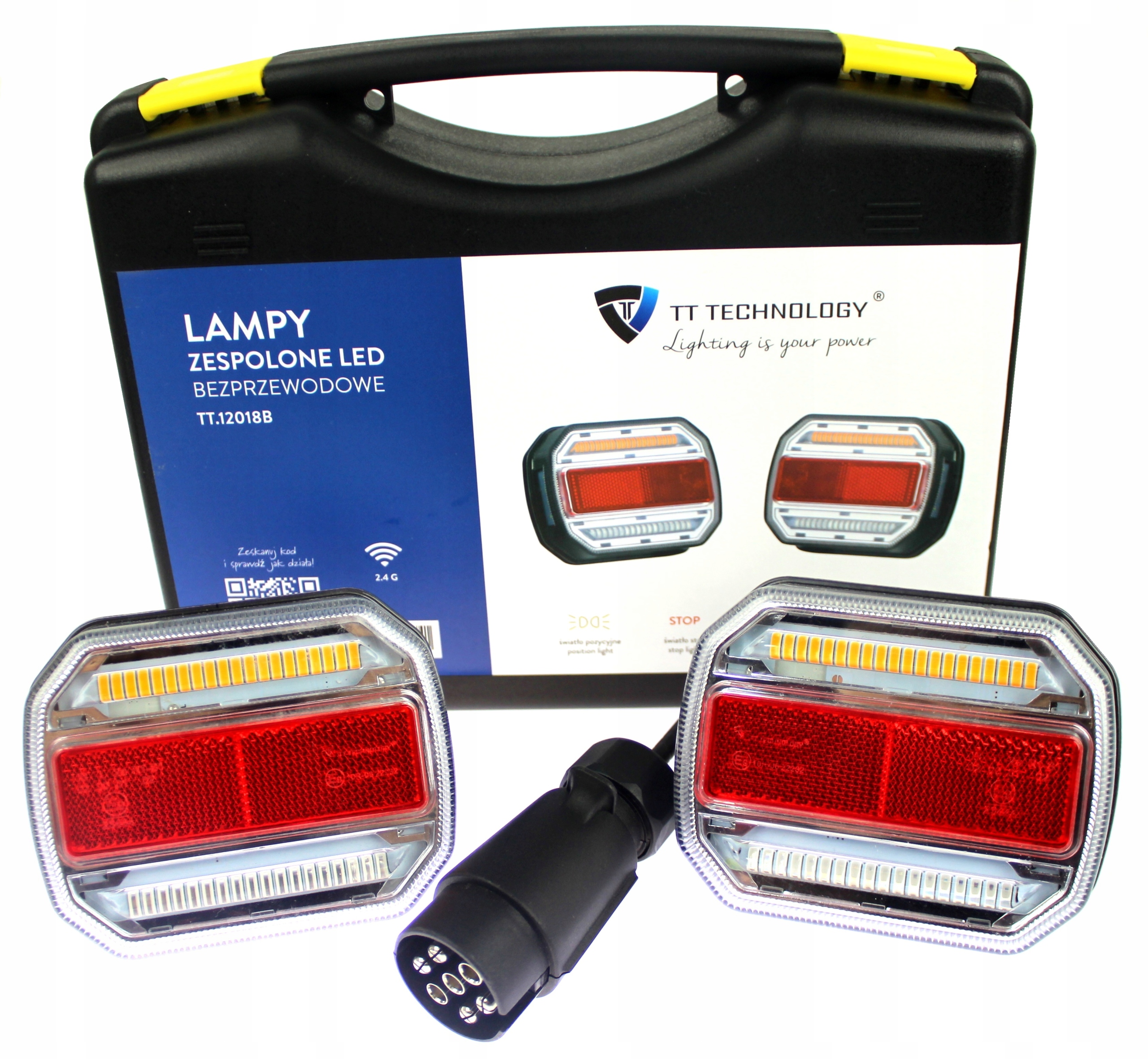 

Lampy Tylne Led Bezprzewodowe Na Magnes 12V 24V
