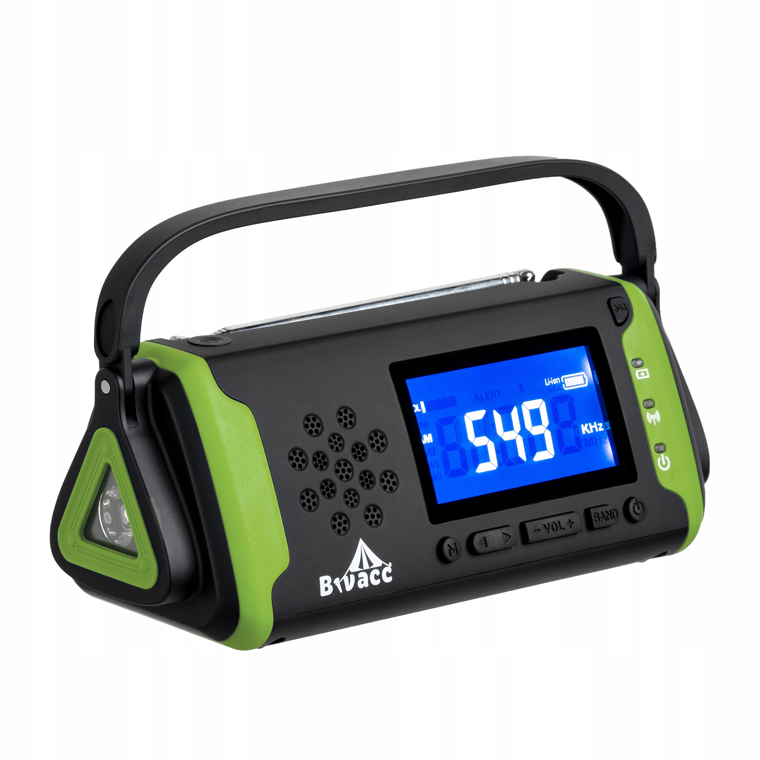 Radio Solarne AM FM SOS Bluetooth 5 POWERBANK 4000mAh USB IPX3 Wodoodporne Radio AM FM