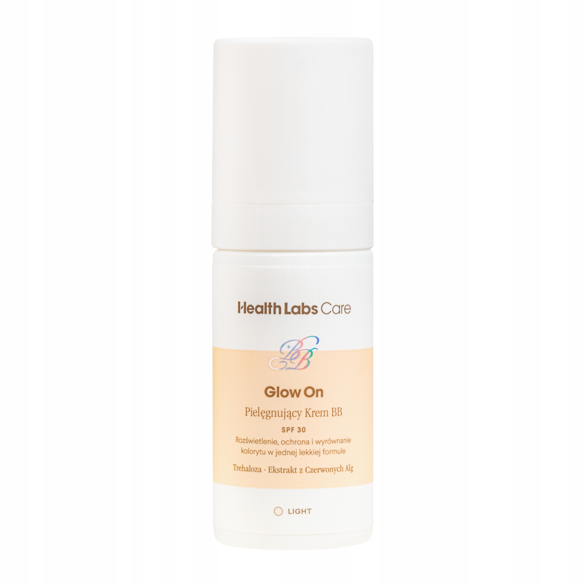 Health Labs Glow On, pečující Bb krém, Light, 30 ml 1 ks