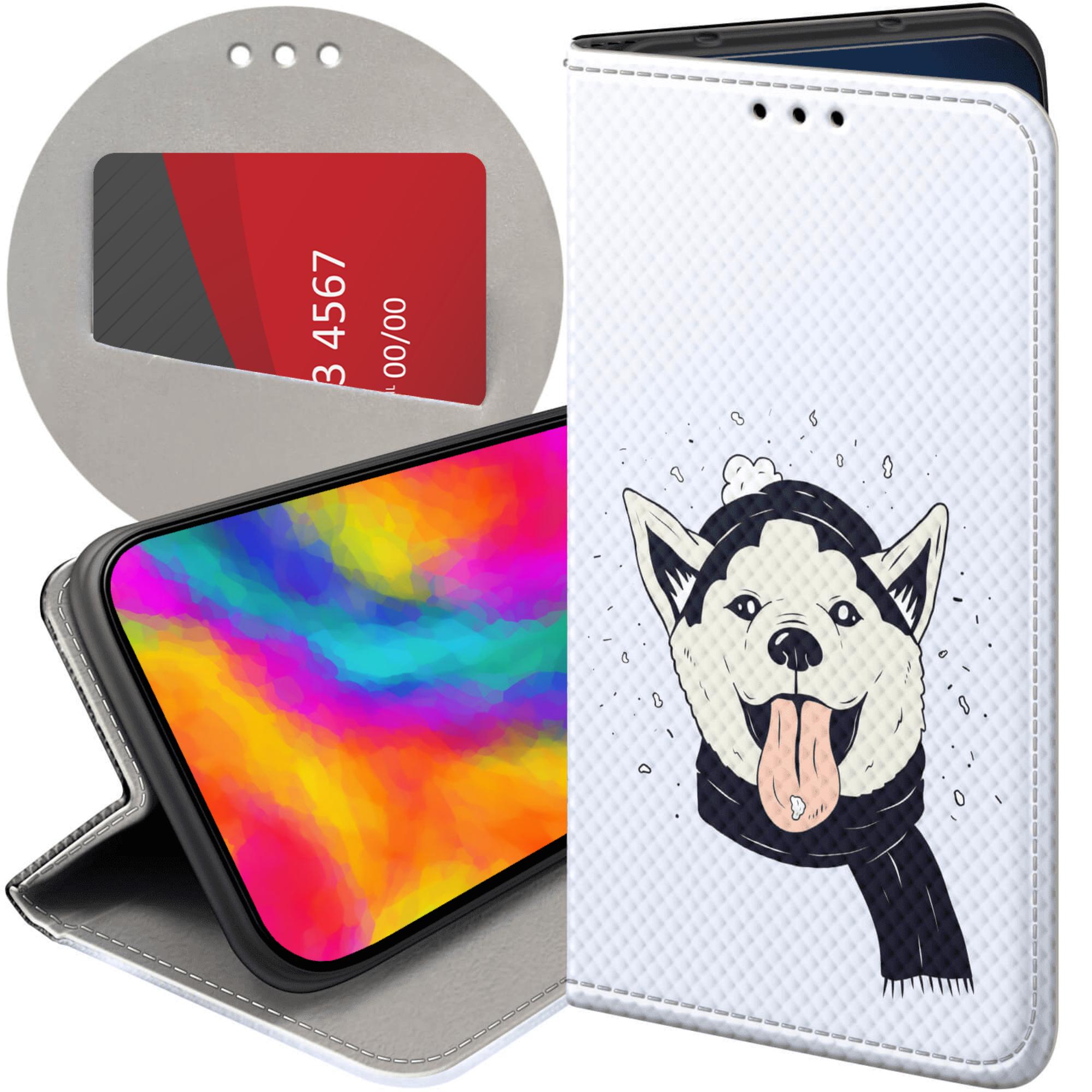 Etui Z Klapką Do Honor 400 Smart X7D 4G 5G Husky Psy Pieski Case