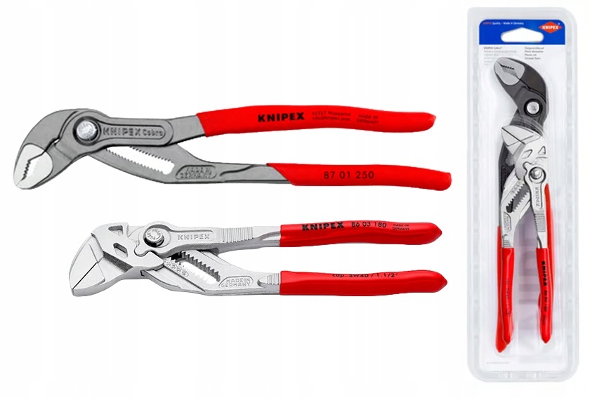 Sada Knipex Cobra 250 mm a kleště-klíč 180 mm v nabídce obchodu Najder