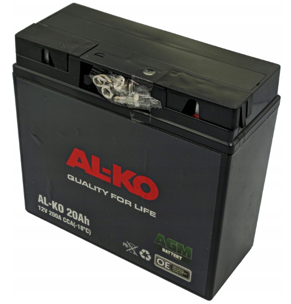 Univerzální Akumulátor Pro Traktory 20Ah 12V 200A Al-ko 493589 Originální