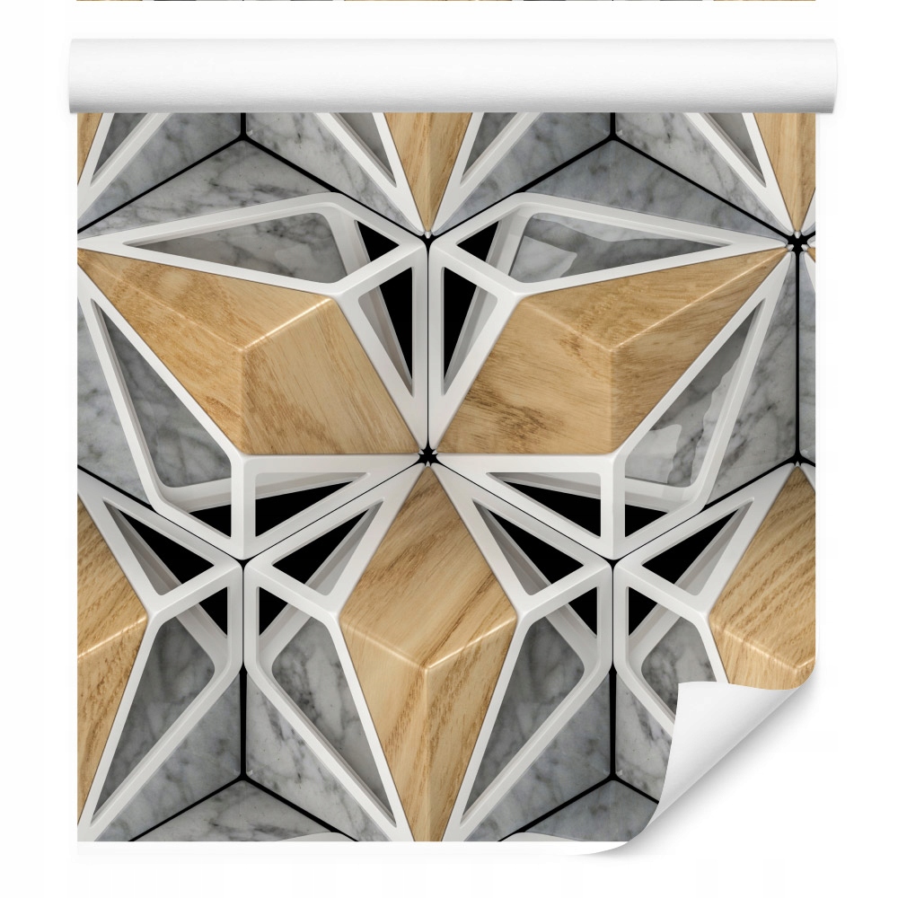 3D tapeta mramorové dřevo /1168679605
