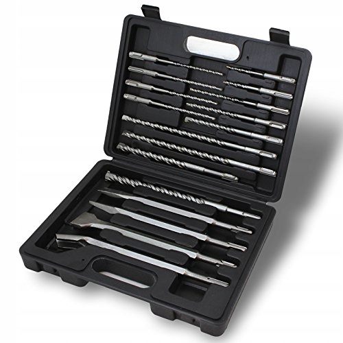 НАБОР СВЕРЛ И СТАМЕСОК ДОЛОТО ДЛЯ БЕТОНА SDS ЧЕМОДАН 17 ШТУК