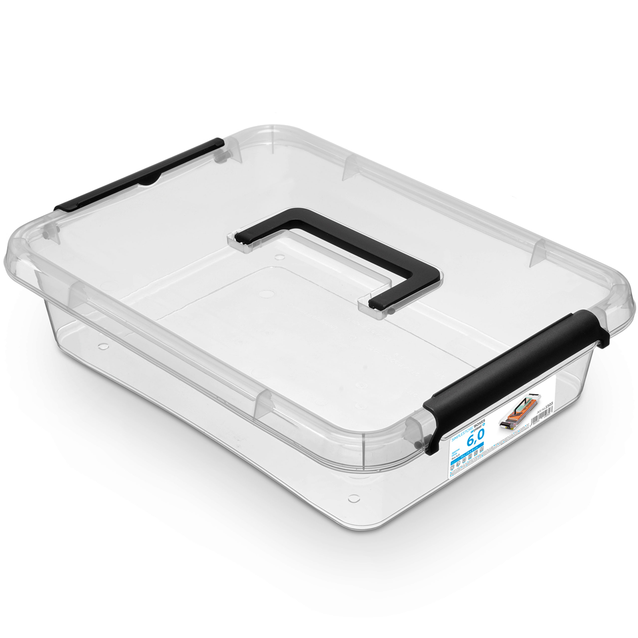 POJEMNIK Z RĄCZKĄ 6L NA PRZYBORY SZKOLNE KREDKI