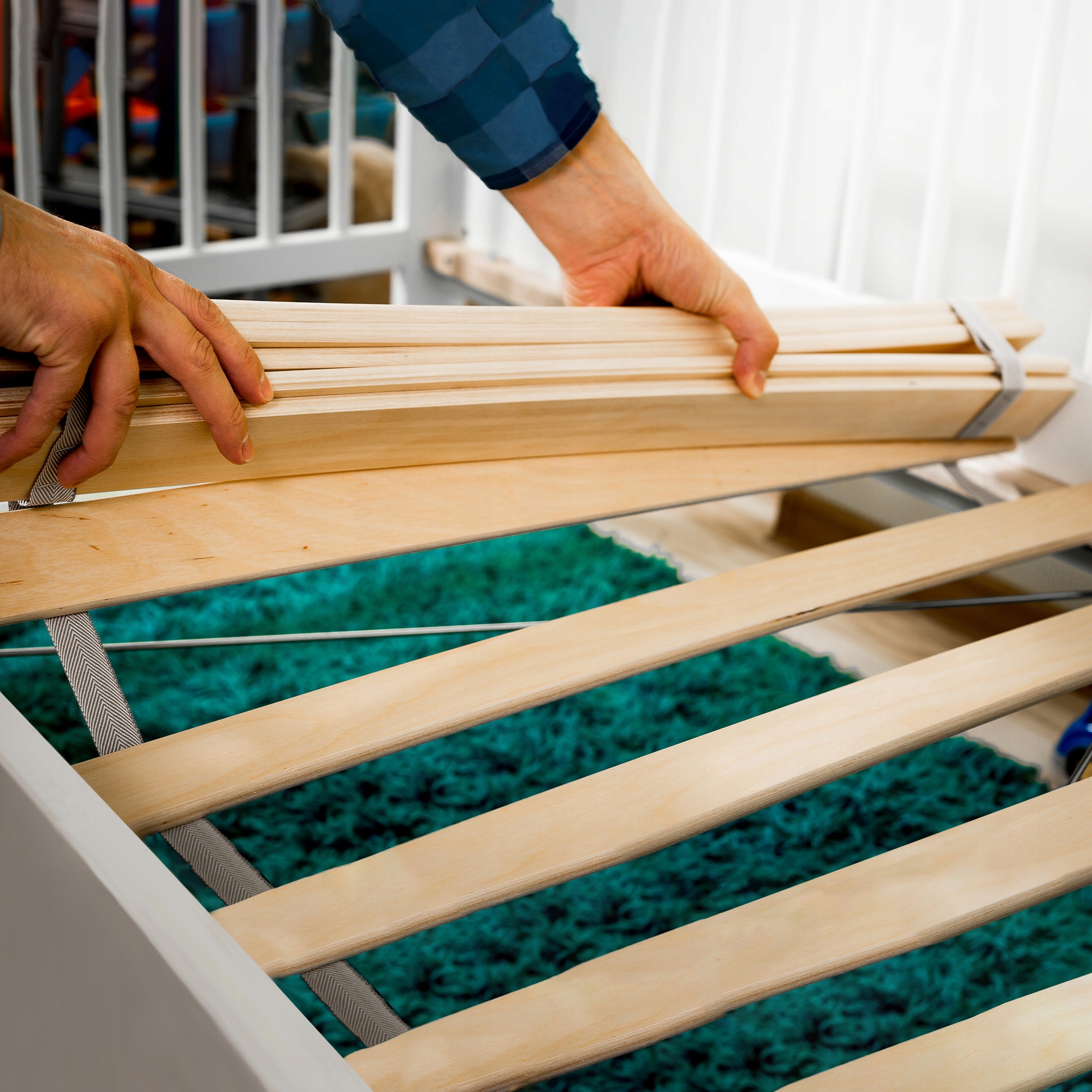 STELAŻ WKŁAD DO ŁÓŻKA 160X200 POD MATERAC Rozmiar (cm) 160x200