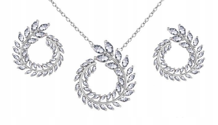 Exkluzivní Svatební Komplet S Diamantovými Zirkony