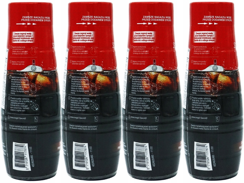 4x SYROP SODASTREAM KONCENTRAT COLA CLASSIC DO SATURATORA 9L NAPOJU z 440ml Kod producenta 4121132006 x4