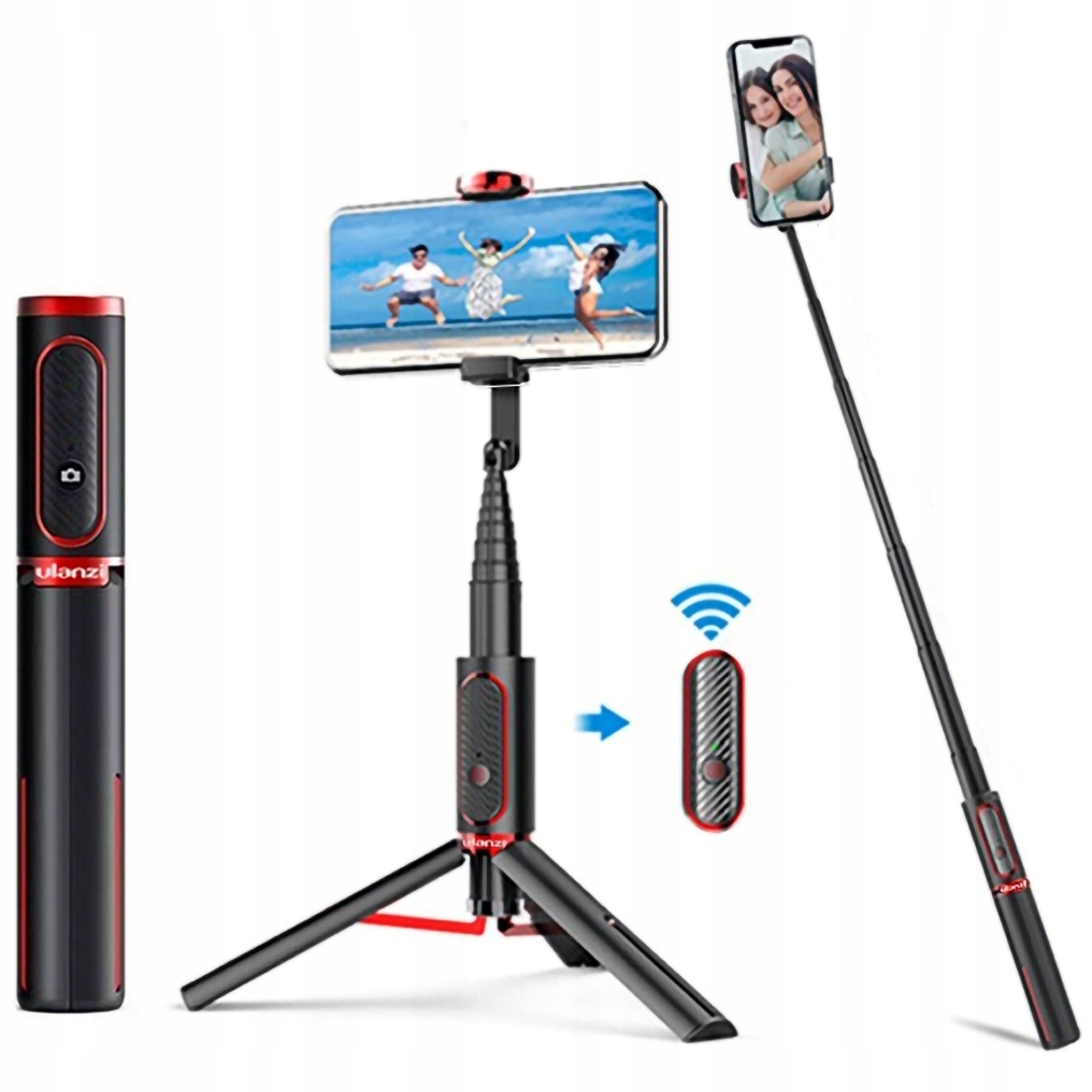 Monopod Selfie 2w1 Bluetooth do iPhone 15 14 13 12 11 Pro Max Plus Marka Ulanzi