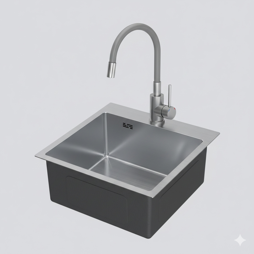 Komplet Iris 38x38 oceľový drez flexibilná batéria Bragi