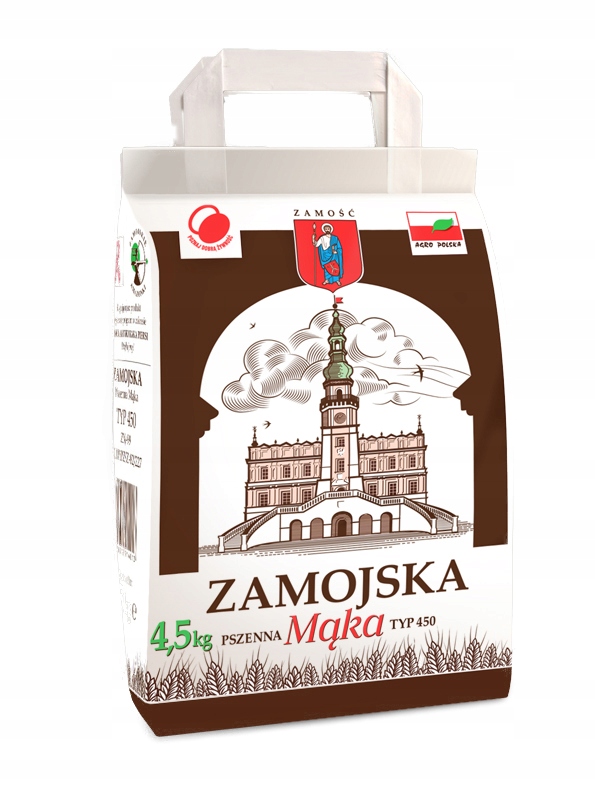 Levně 3X Pšeničná mouka 4,5 kg typ 450 Zamojskie Zakłady Zbożowe 4500 g
