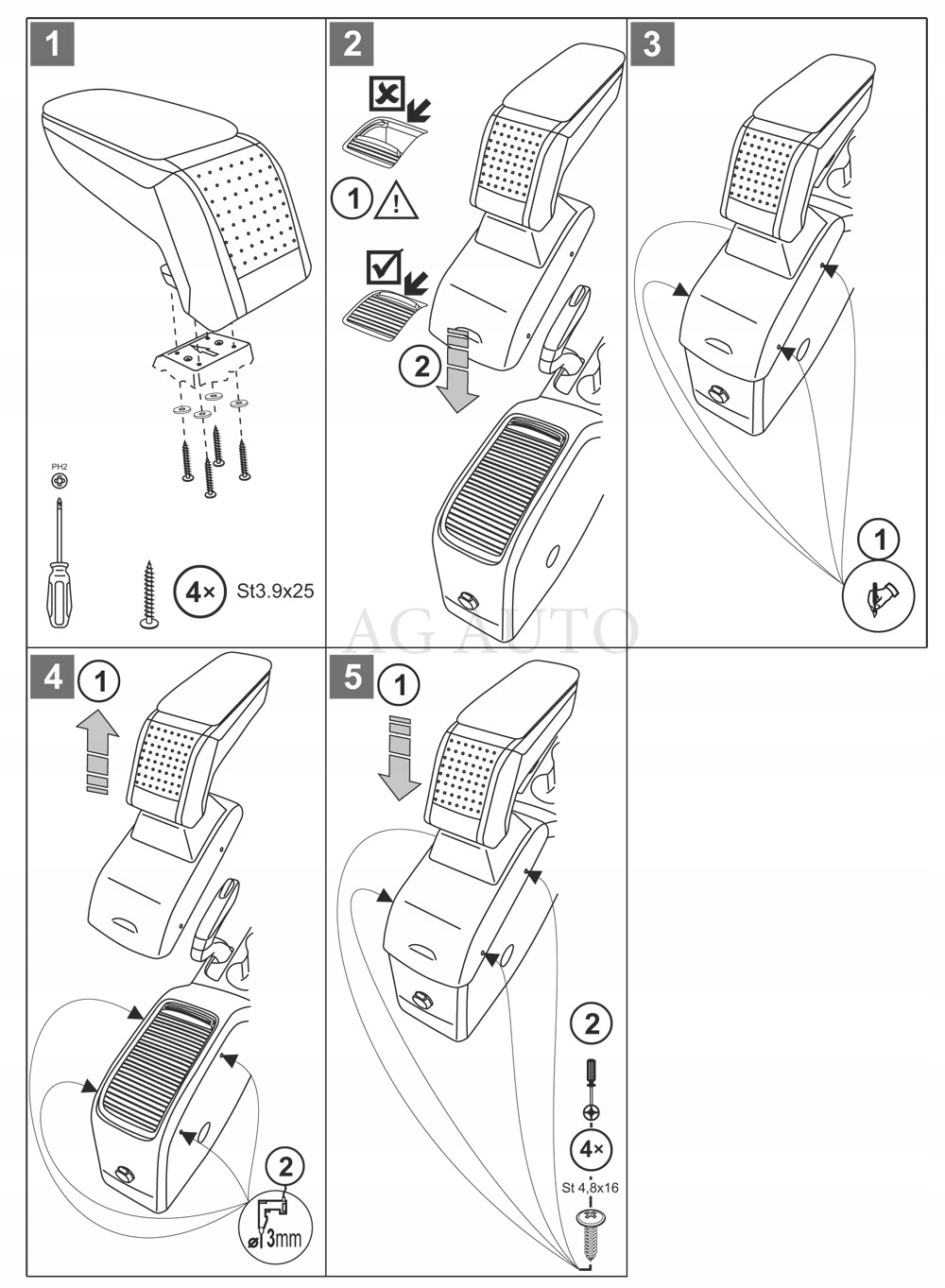 PODŁOKIETNIK STANDARD Opel Crossland X, 2017-> EAN (GTIN) 5998167709858
