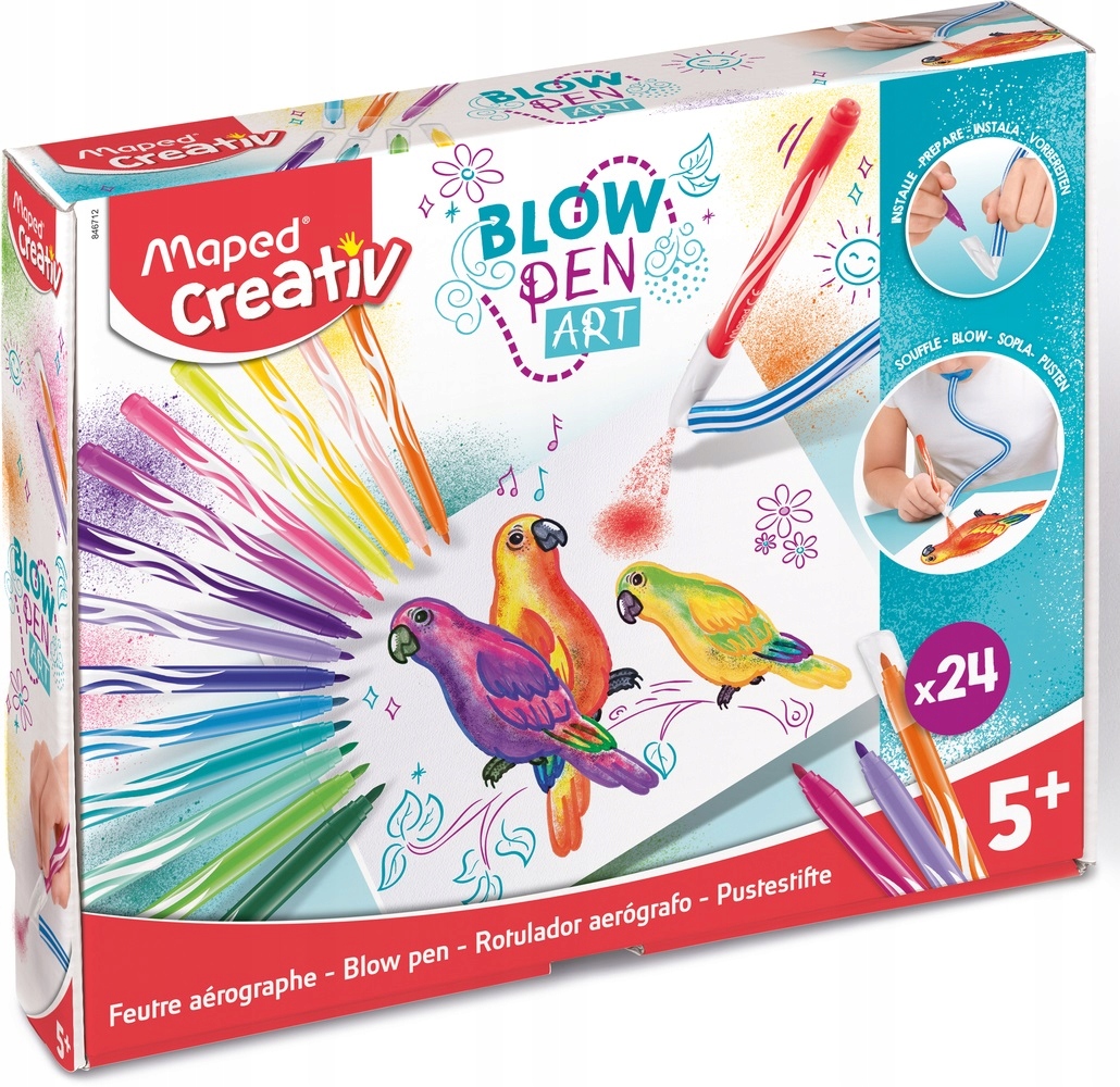 

Zestaw Kreatywny Flamastry Dmuchane 24kolory Maped