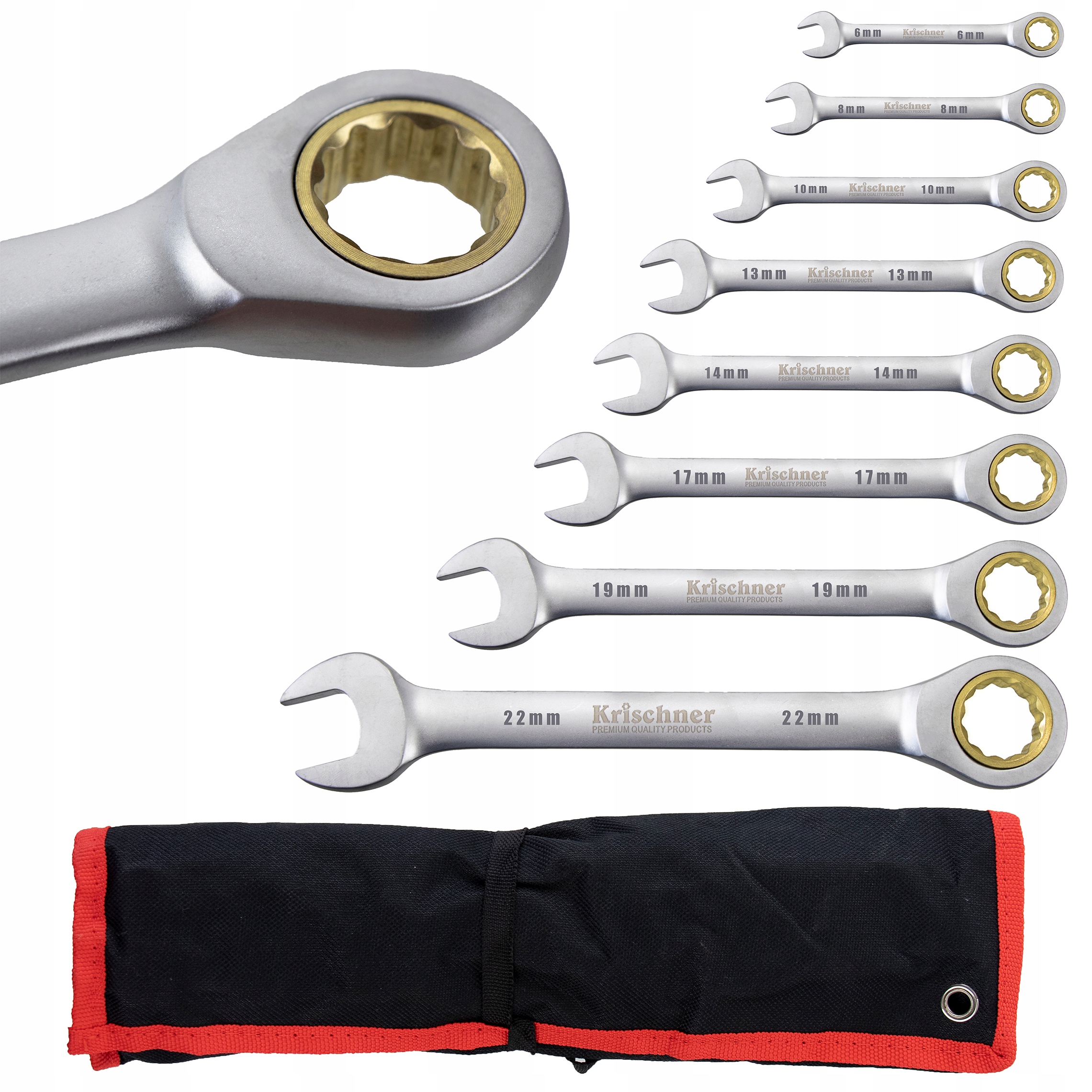 ZESTAW KLUCZY 6 22 PLASKO OCZKOWE GRZECHOTKA 8 EL Mark Krischner