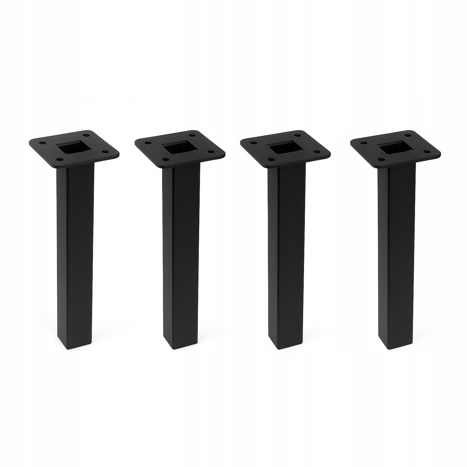 4 x Nábytková Noha Černá Kovová Noha Pro Skříňku Nohy Pro Pohovku Loft 20 CM