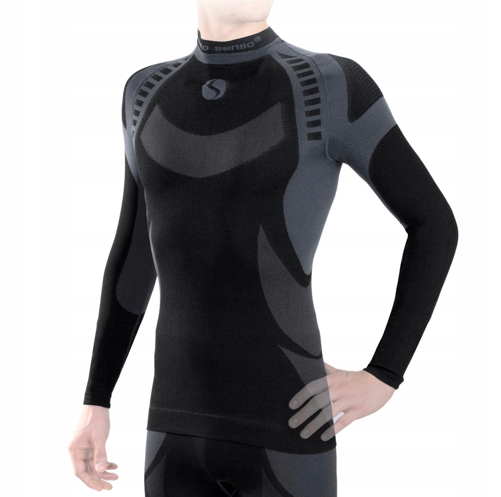 Sesto Senso Koszulka Męska Termoaktywna długa rozmiar L Grafit