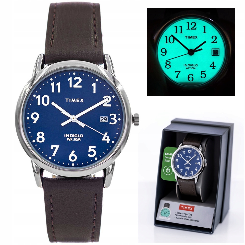 Unisex Hodinky Timex Easy Reader TW2V75200 Krabička Gravírování