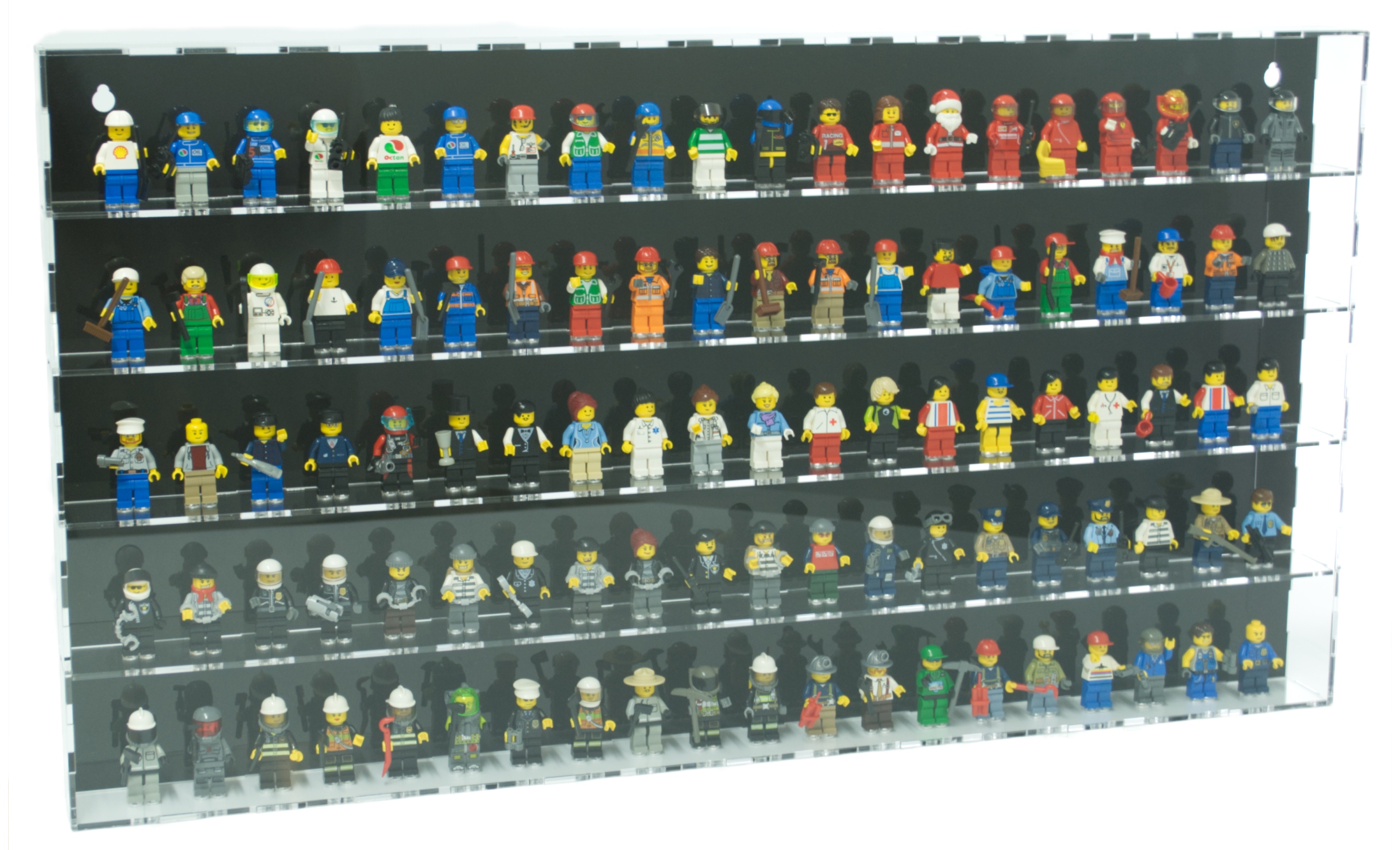Duża Ramka Gablota Pojemnik Witryna Na 100 Lego Minifigurki Figurki