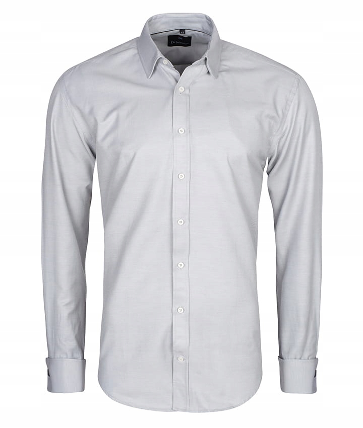 Pánská Košile DI Selentino Šedá S Slim Fit Sponkami Shirt: 45