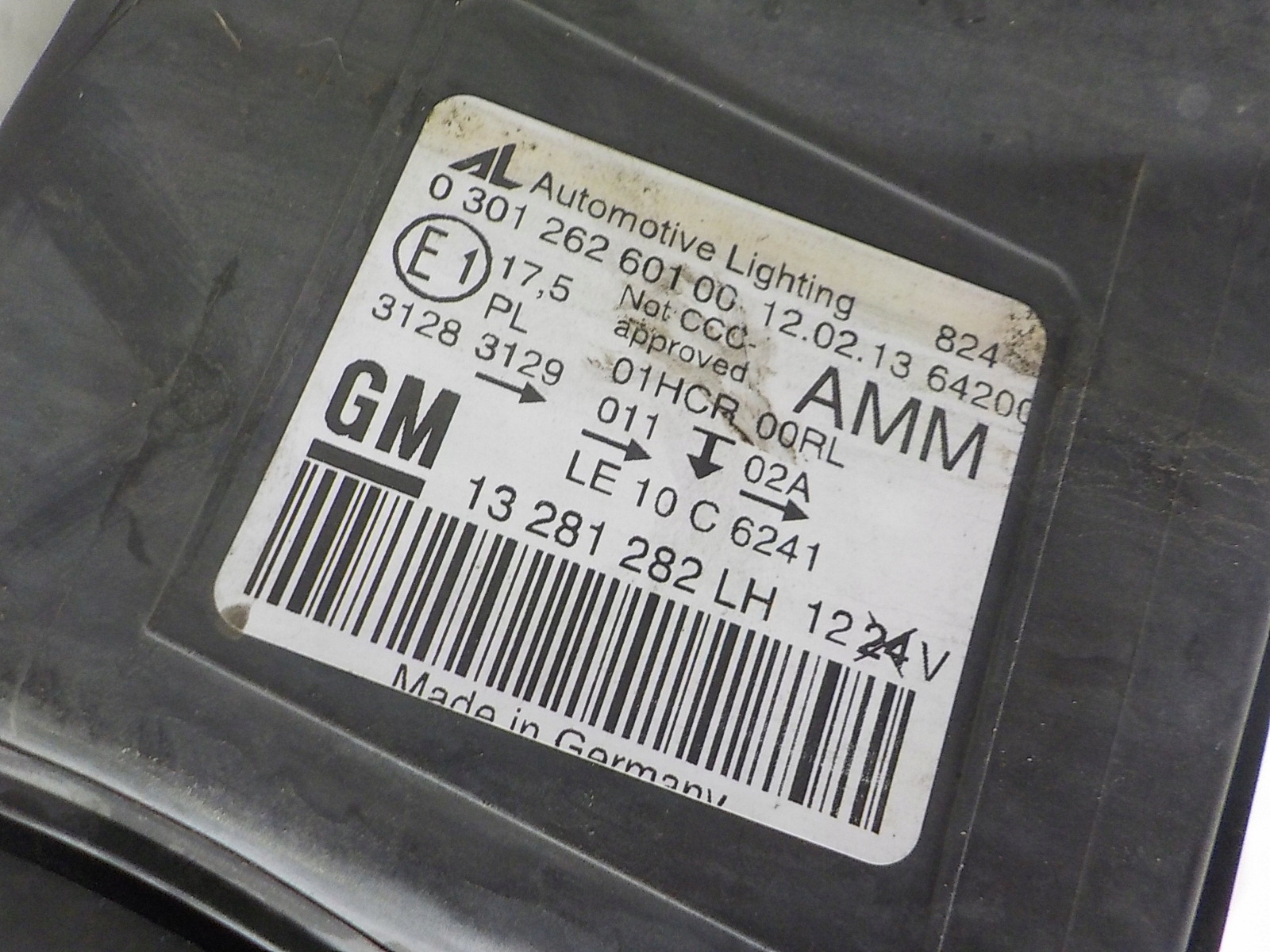 OPEL ASTRA J IV CASCADA light left front front UK 13281282