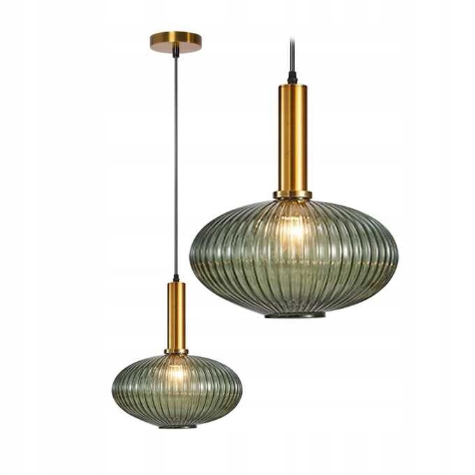 Závěsné Stropní Svítidlo Skleněná Zelená App465