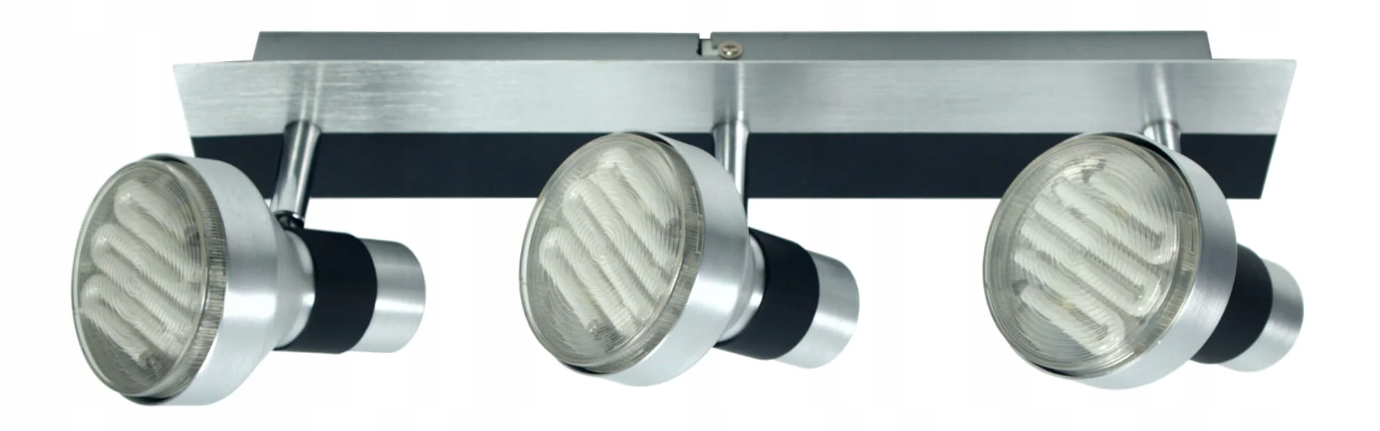 Stropní svítidlo 3 nastavitelné reflektory černé stříbrné do obýváku Candellux