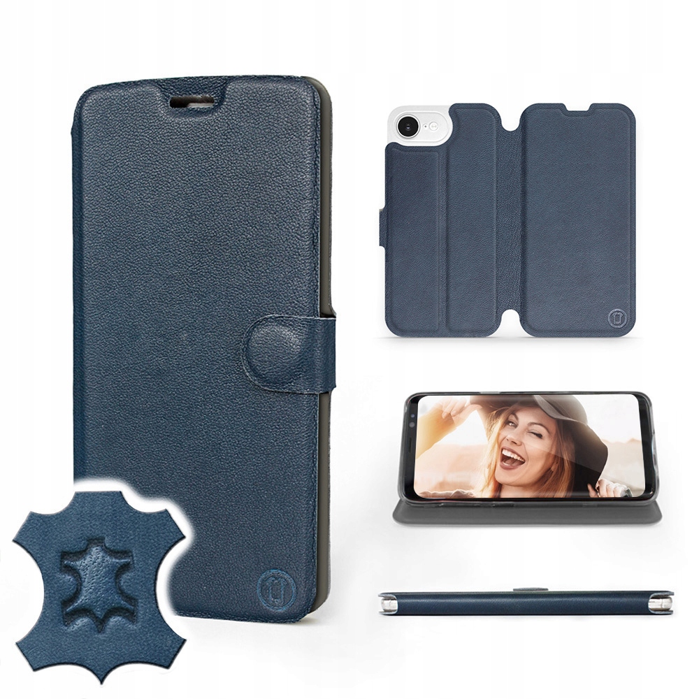 Etui Mobiwear do Apple iPhone 17E Blue Leather
