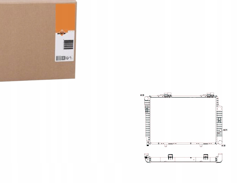 NRF CHŁODNICA MERCEDES W202 93-02 NRF