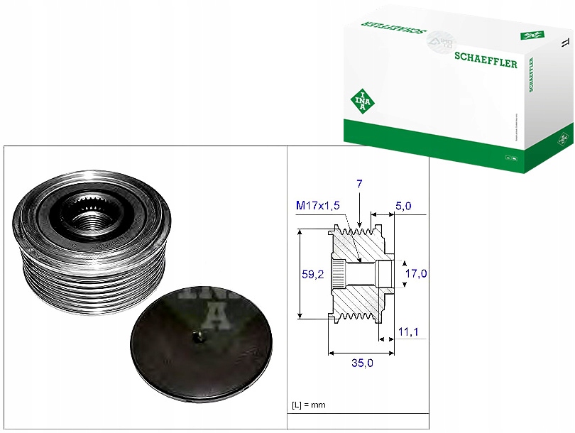 Ina Jednosměrná Spojka Alternátoru 2 LOPA007