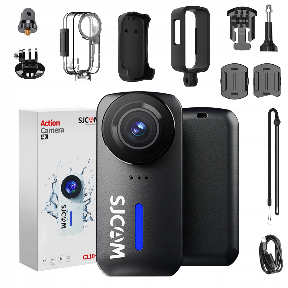 Športová kamera Sjcam C110 Black 4K30FPS 20MP Vodotesná Wi-Fi gyro stab