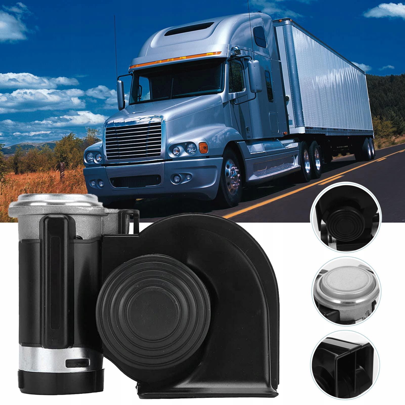 MOCNY KLAKSON FANFARA SYGNAŁ KOMPRESOR 139 dB 12V Stan opakowania oryginalne