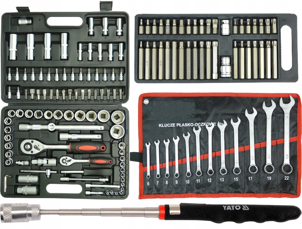 

Zestaw Kluczy Nasadowych Klucze Nasadowe 160+ Yato