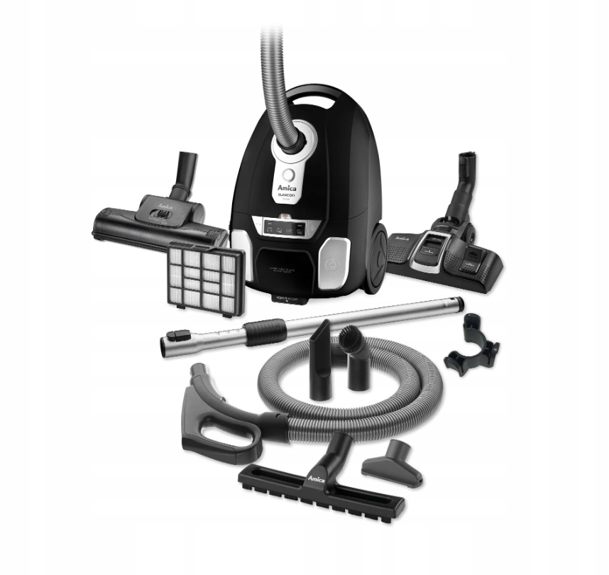 Vreckový vysávač Amica VM7002 720W 3L 61 dB čierny