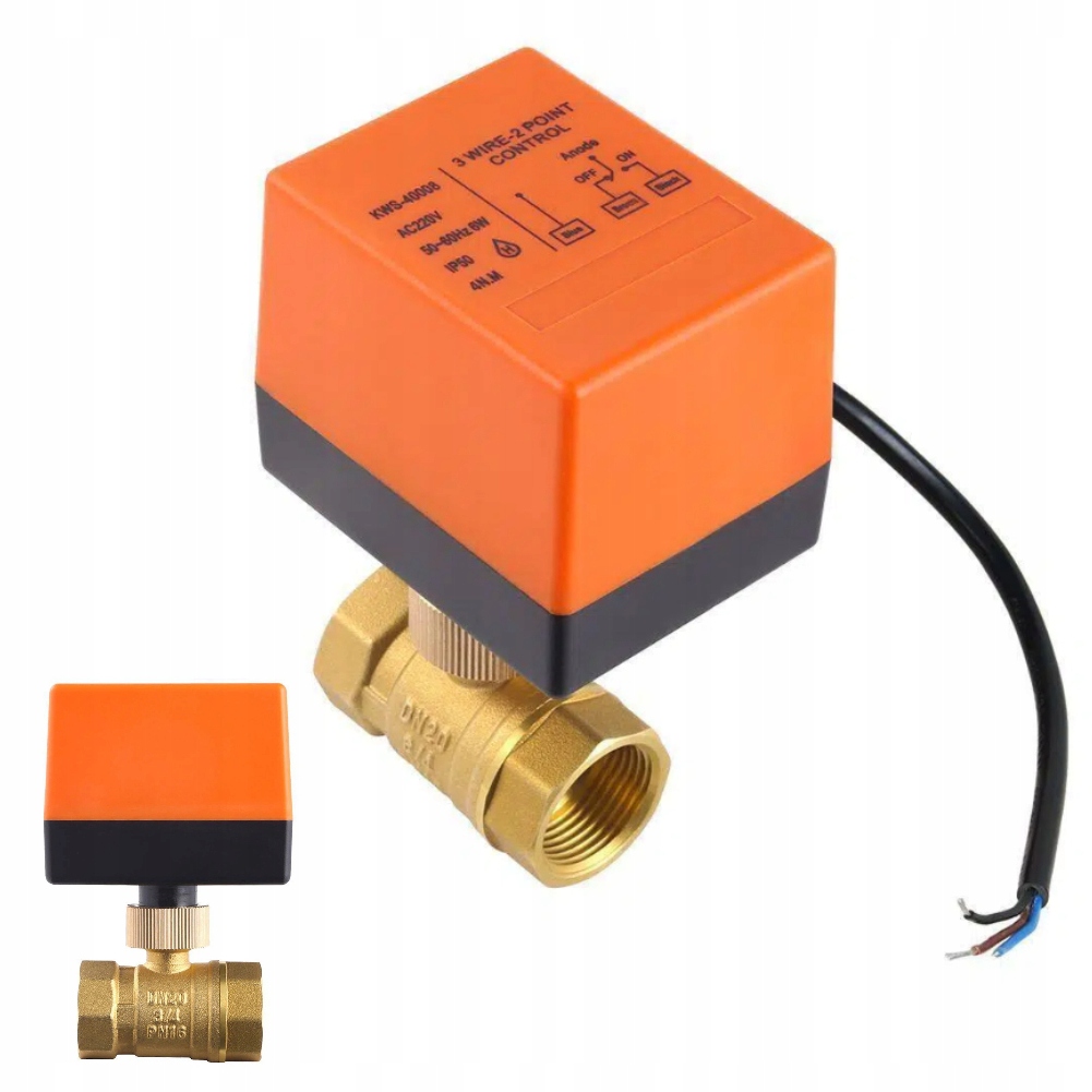 Kulový Elektroventil 3/4 Palce S Pohonem 220 V DN20 Vodní Pohon