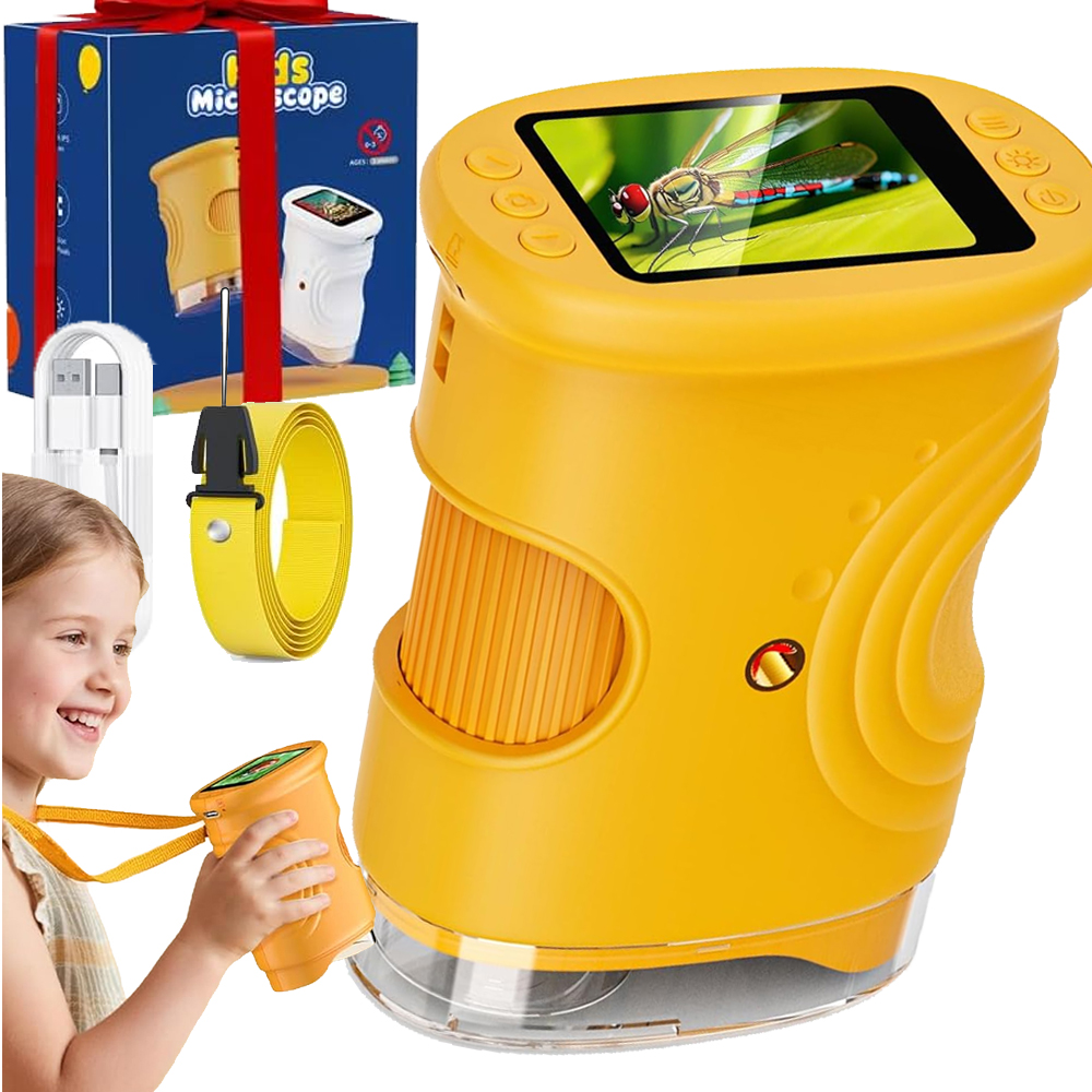Digitální kapesní optický mikroskop pro děti s Led přiblížením 1000x Hd