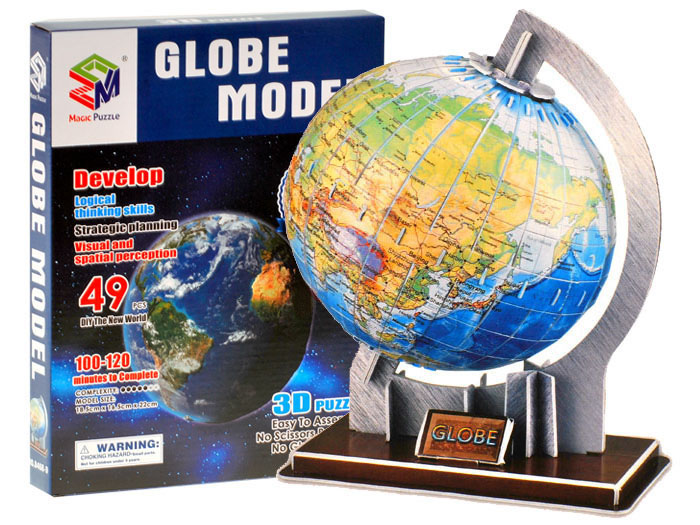 

Puzzle Przestrzenne 3D Globus Kula Ziemska