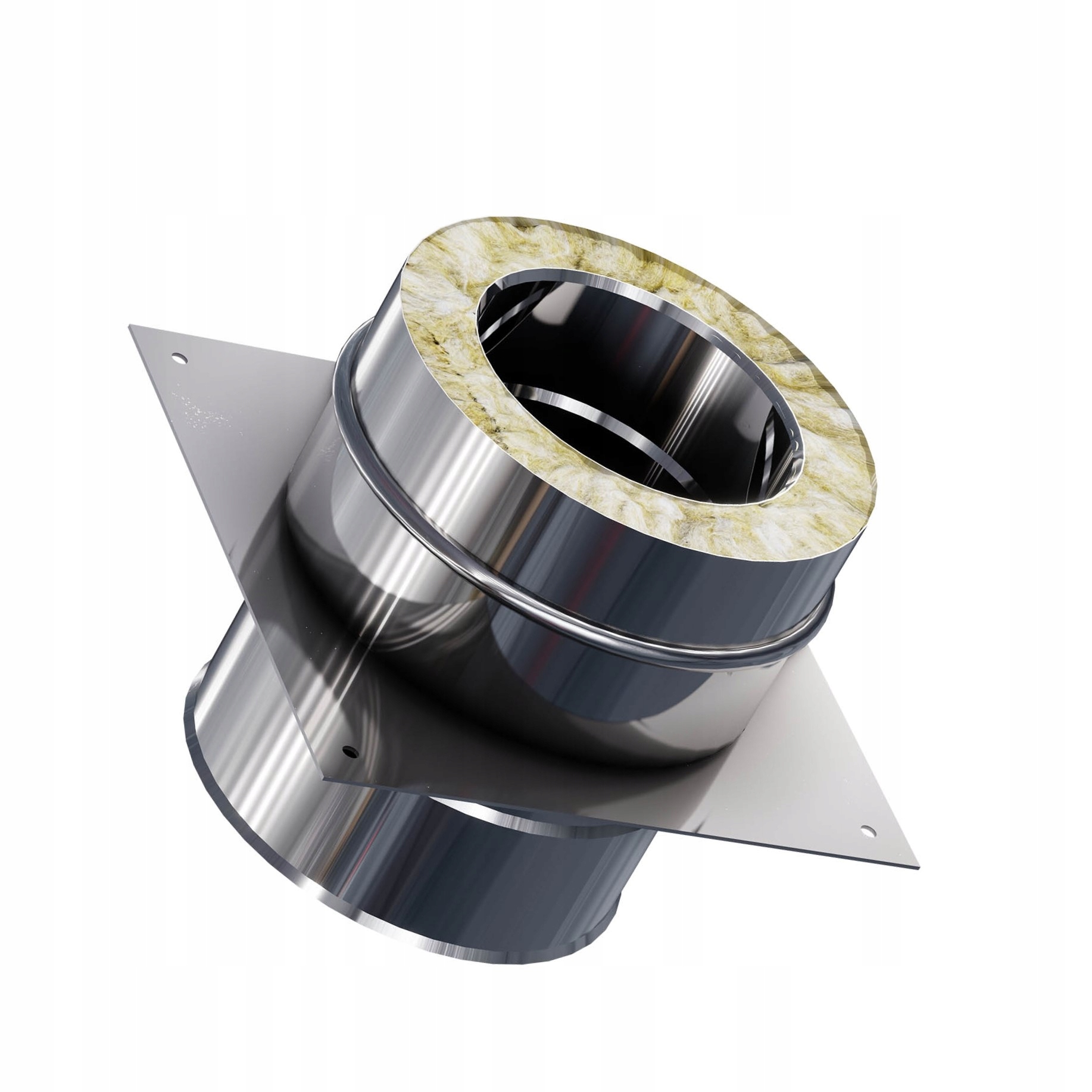 Kd střešní přechod izolovaný kyselinovzdorný fi 120 gr. 1,0 mm komínová vložka