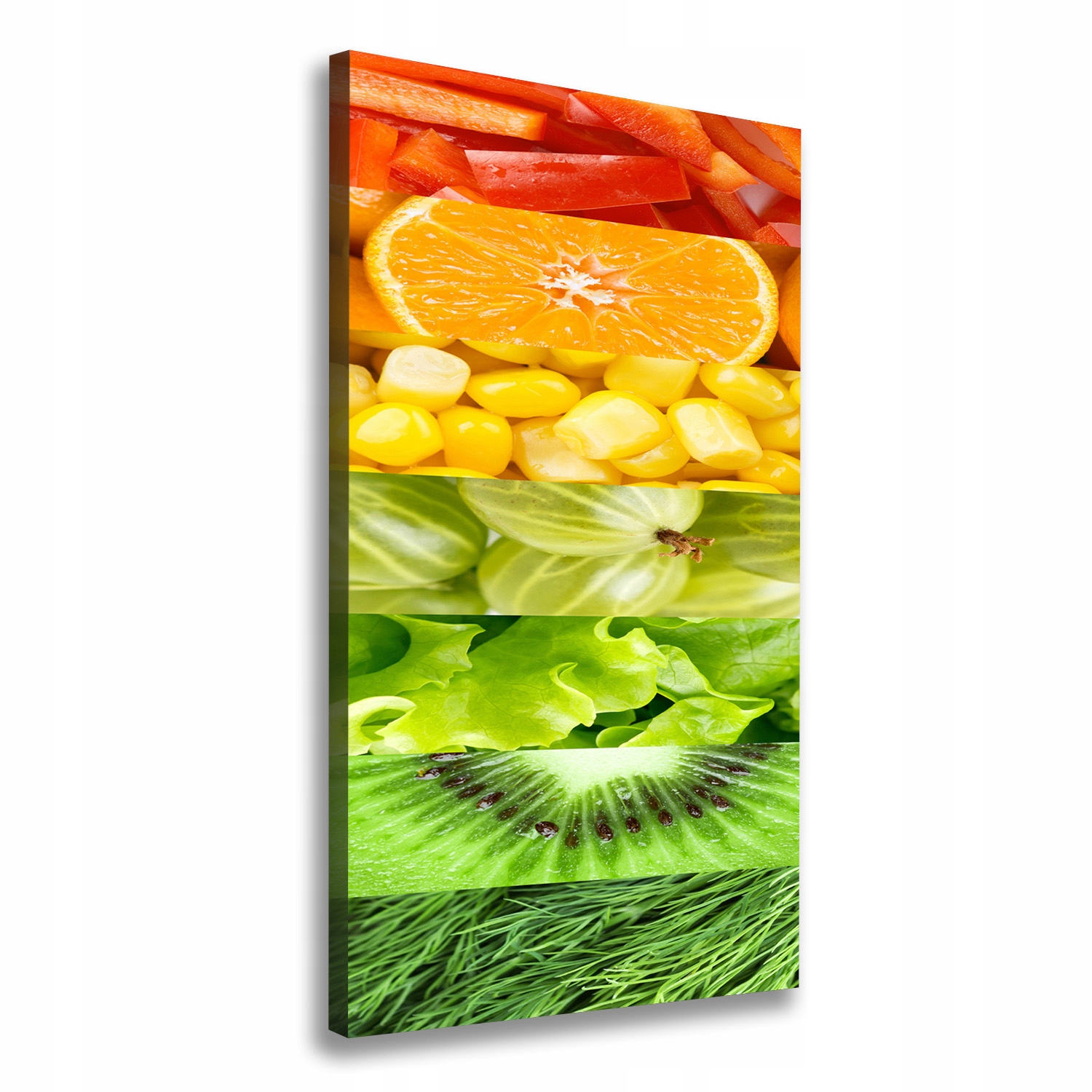 

Foto obraz na płótnie Owoce i warzywa 60x120 cm