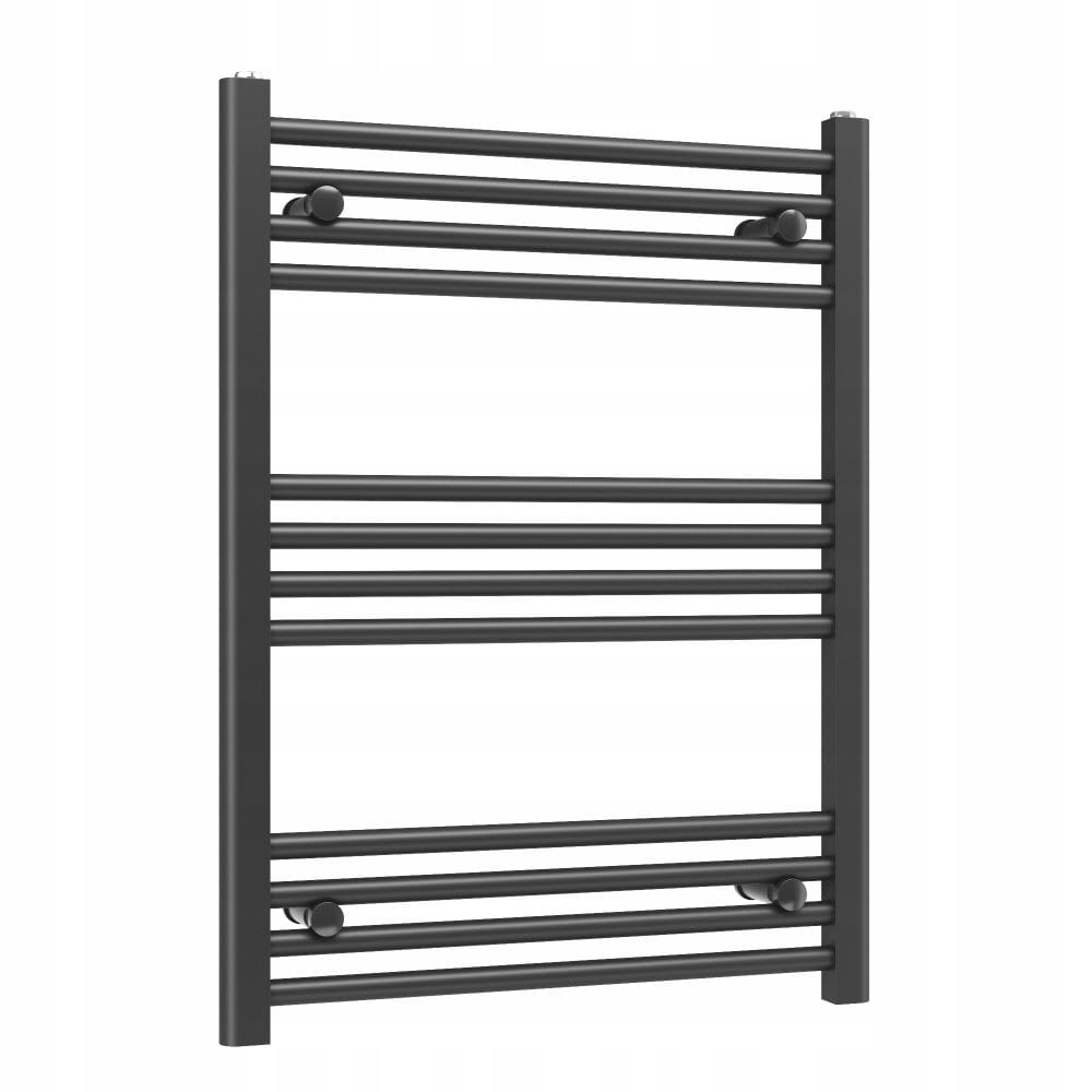 Ohřívač Basic 60x80 cm černý koupelnový žebříkový radiátor Gamma