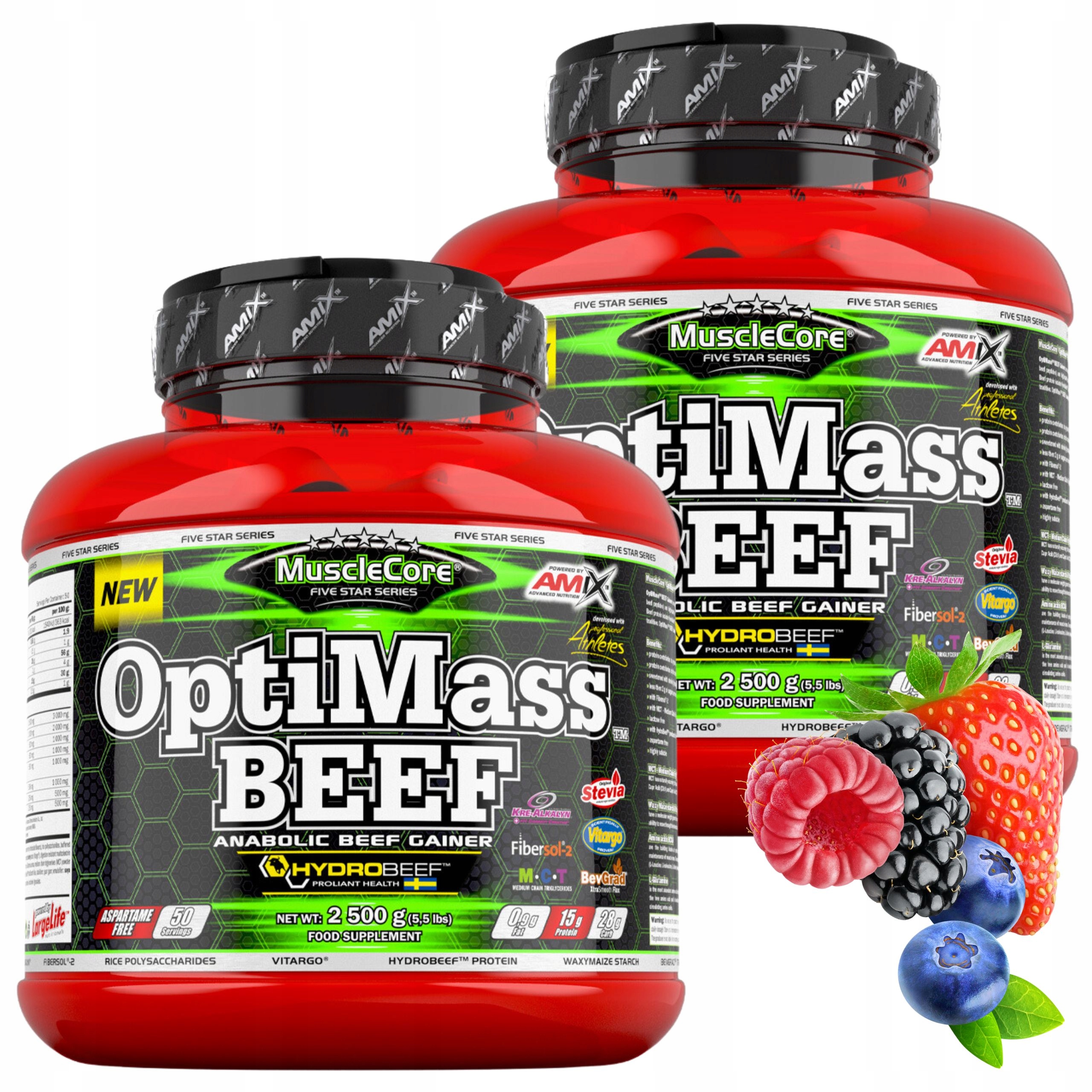 Gainer Bez Laktózy Aminokyseliny Bcaa Hovězí protein L Glutamin Sugar Free 5 kg