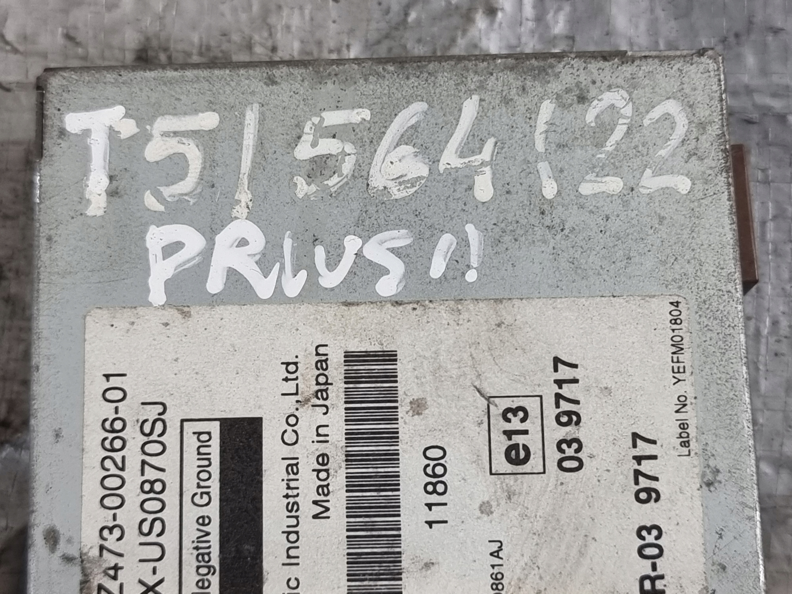 modulo USB OE PZ473-00266-01 TOYOTA PRIUS III 09r
