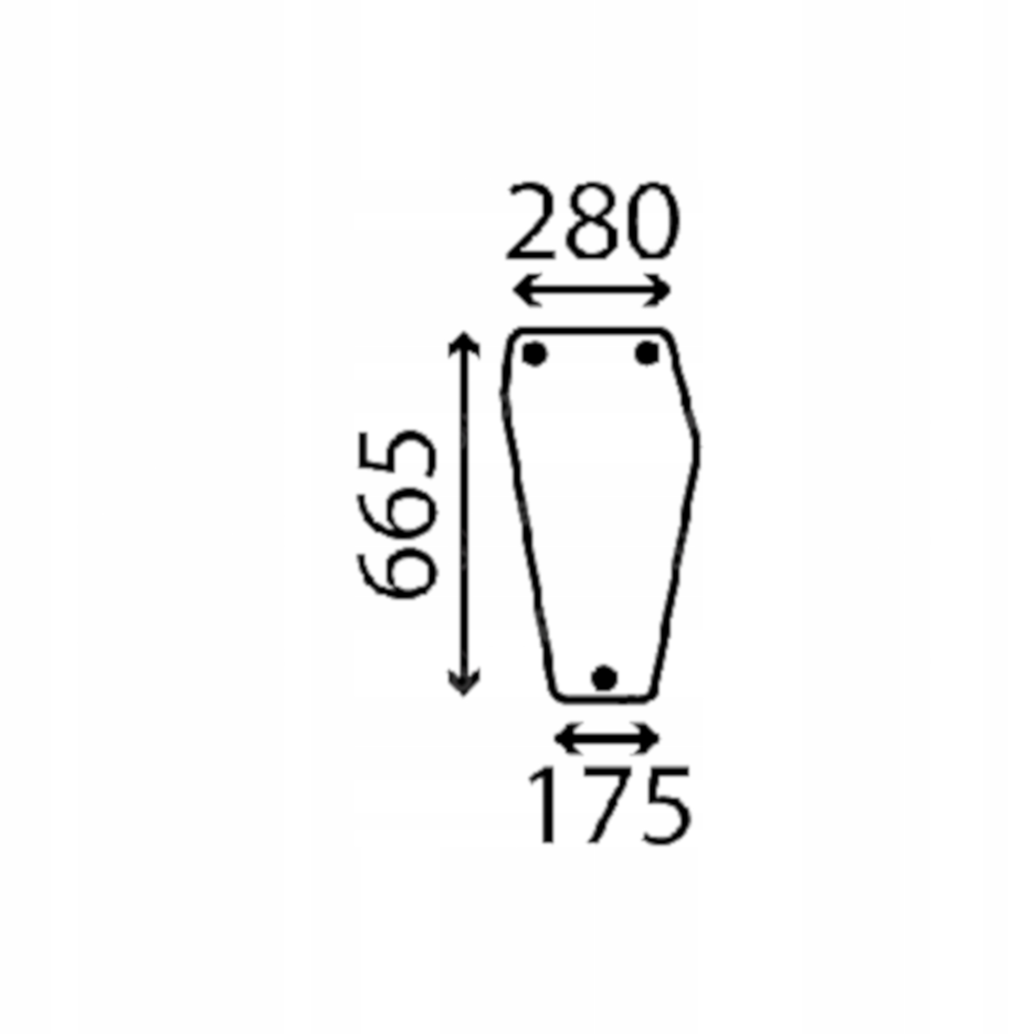 čelní sklo traktoru Deutz-Fahr P zelená 04351732