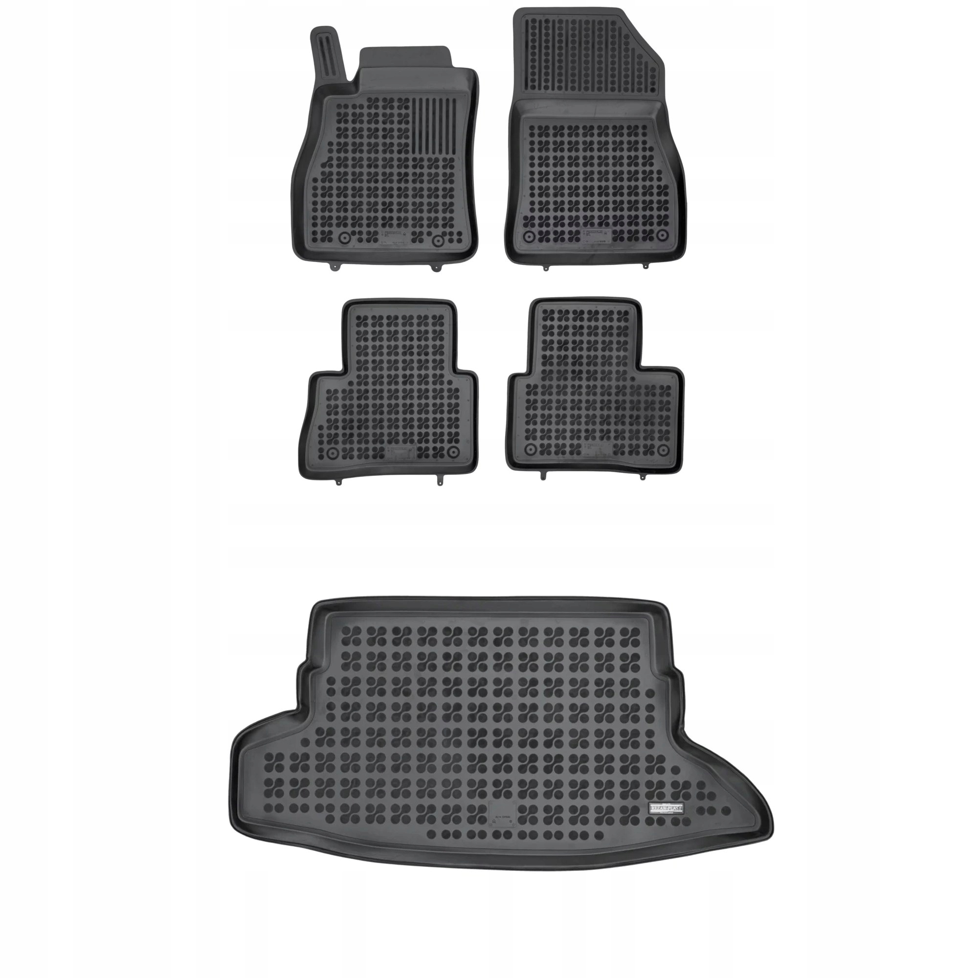 Gumová sada kobercov a rohože Nissan Juke I 2010-2014 pred faceliftom