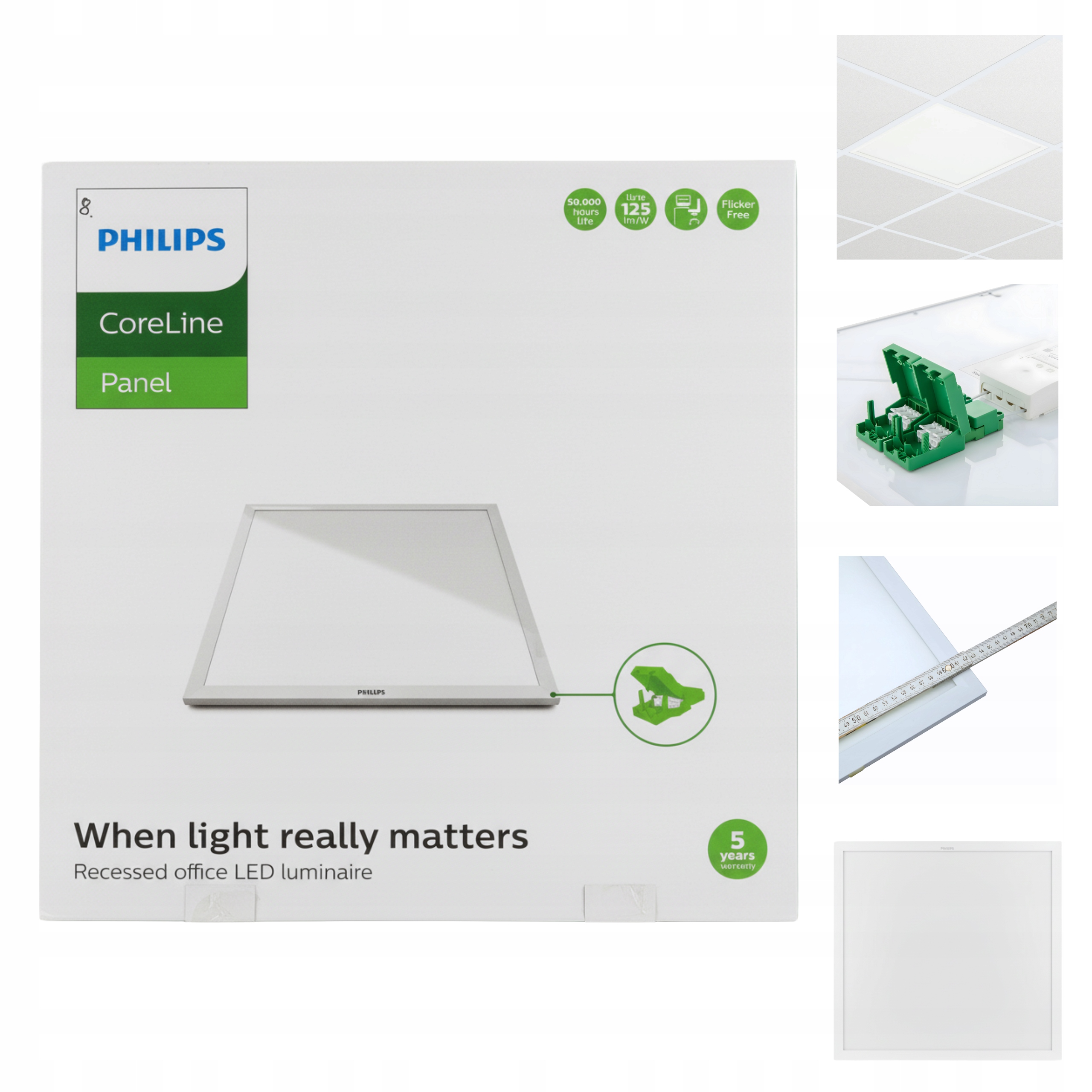Philips Panel CoreLine Led 62 x 62 cm RC133V G4 LED34S/830 Psd W62L62OC