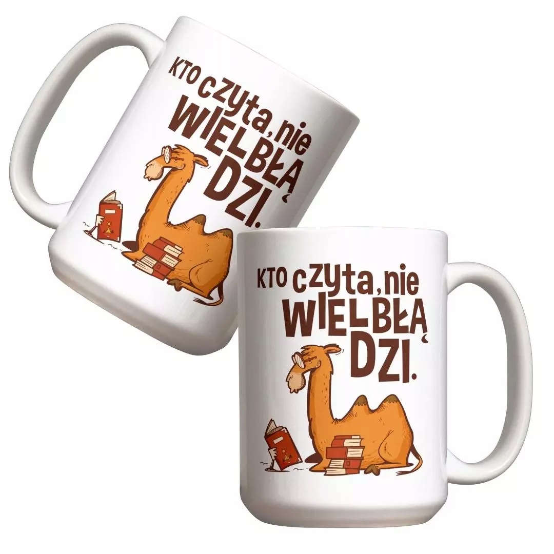 Hrnek Kdo Čte Ne Velbloudí 440ML Dárek Pro Čtenáře Keramika